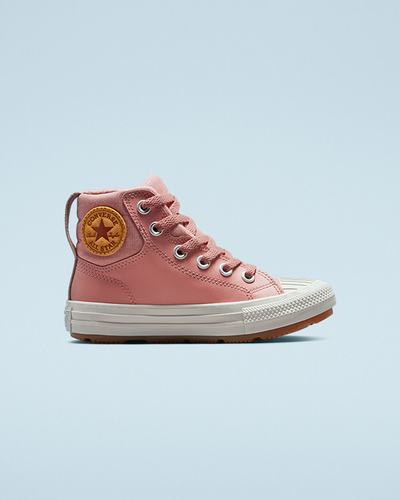 Converse Bőr Chuck Taylor All Star Berkshire Boot Color Fiú Magasszárú Cipő Rózsaszín | HU08461