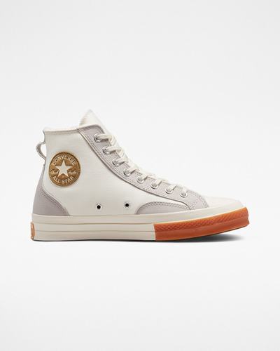 Converse Chuck 70 Bélelt Colorblock Férfi Magasszárú Cipő Fehér | HU08265