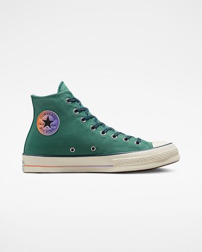 Converse Chuck 70 Color Fade Férfi Magasszárú Cipő Zöld | HU05387