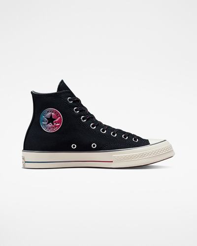 Converse Chuck 70 Color Fade Férfi Magasszárú Cipő Fekete/Szürke | HU29758