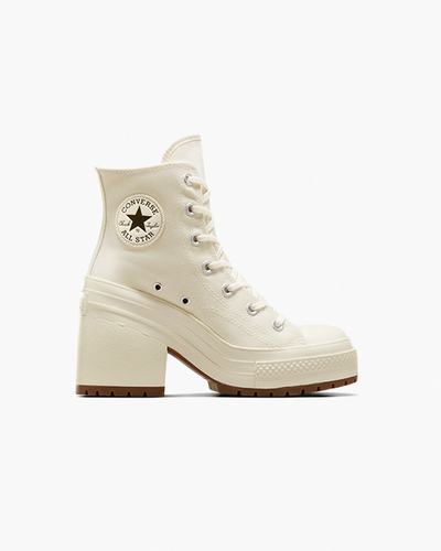 Converse Chuck 70 De Luxe Heel Női Magasszárú Cipő Bézs/Fekete | HU81903