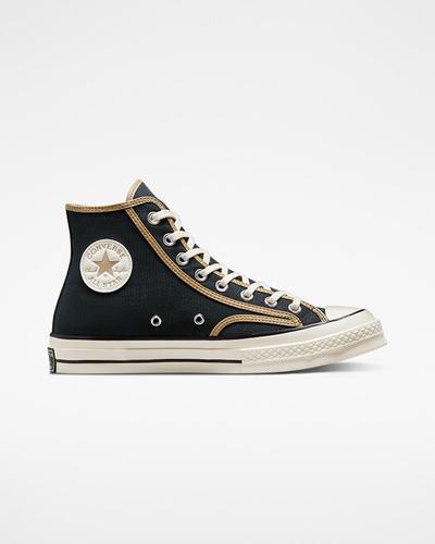 Converse Chuck 70 Heavyweight Vászon Férfi Magasszárú Cipő Fekete/Khaki | HU16249