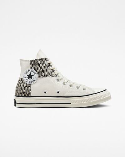 Converse Chuck 70 Patchwork Férfi Magasszárú Cipő Bézs/Fehér/Fekete | HU19528