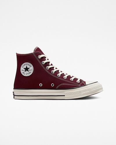 Converse Chuck 70 Vászon Női Magasszárú Cipő Sötét Piros/Fekete | HU36971