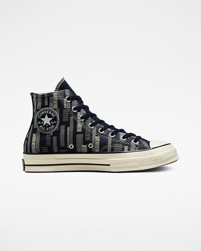 Converse Chuck 70 Workwear Denim Férfi Magasszárú Cipő Obszidián/Fekete | HU53987