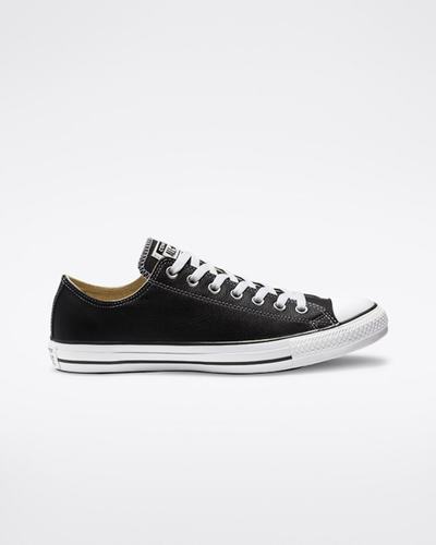 Converse Chuck Taylor All Star Bőr Férfi Tornacipő Fekete | HU06483