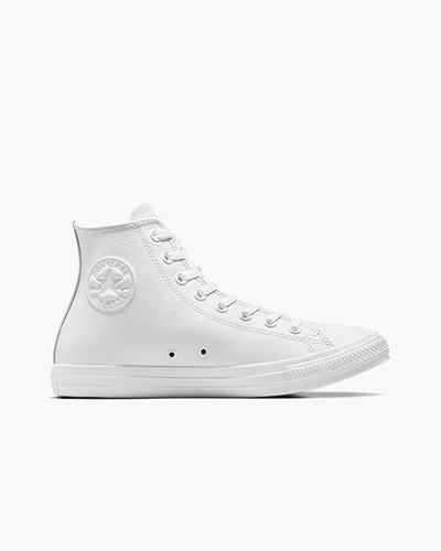 Converse Chuck Taylor All Star Bőr Női Magasszárú Cipő Fehér | HU52103