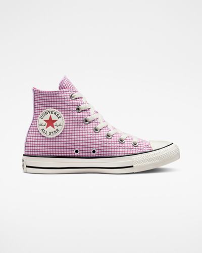 Converse Chuck Taylor All Star Checkered Férfi Magasszárú Cipő Lila | HU25970