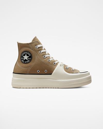 Converse Chuck Taylor All Star Construct Férfi Magasszárú Cipő Khaki/Fekete | HU37102