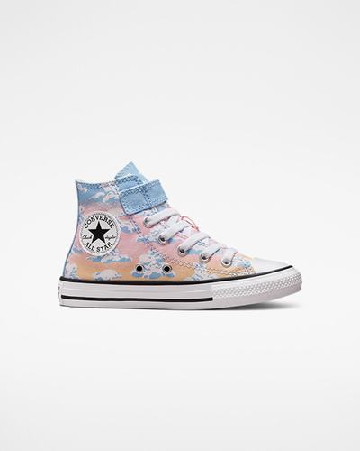 Converse Chuck Taylor All Star Easy-On Cloud Gazer Lány Magasszárú Cipő Kék/Narancssárga Rózsaszín | HU24971