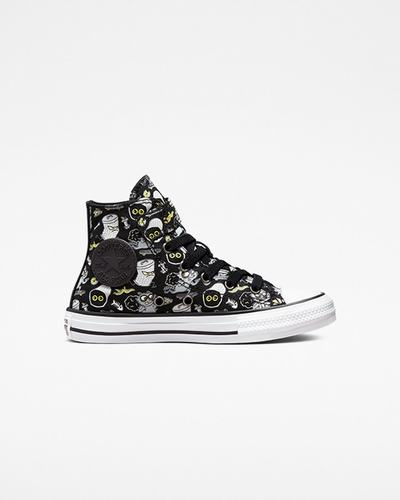 Converse Chuck Taylor All Star Easy-On Raccoons Lány Magasszárú Cipő Fekete/Szürke | HU84635