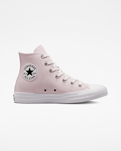 Converse Chuck Taylor All Star Embroidered Crystals Női Magasszárú Cipő Rózsaszín/Fehér | HU72145