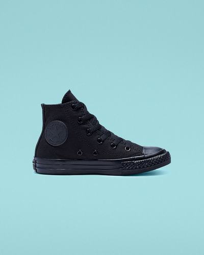 Converse Chuck Taylor All Star Fiú Magasszárú Cipő Fekete | HU53678