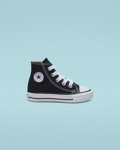 Converse Chuck Taylor All Star Fiú Magasszárú Cipő Fekete | HU84903