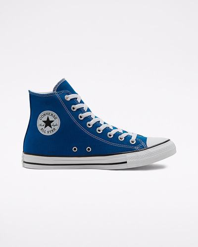 Converse Chuck Taylor All Star Férfi Magasszárú Cipő Kék/Fehér | HU36908