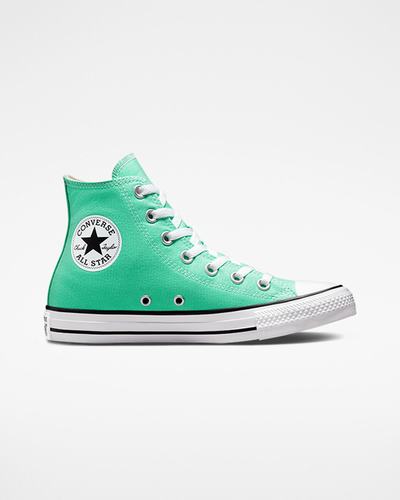 Converse Chuck Taylor All Star Férfi Magasszárú Cipő Türkiz/Fehér/Fekete | HU83754