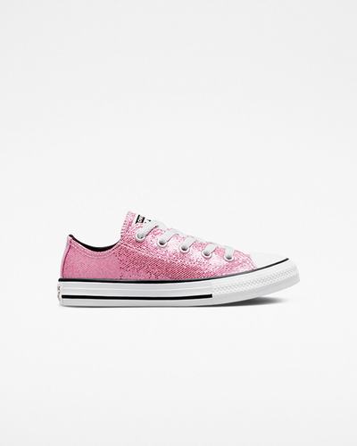 Converse Chuck Taylor All Star Glitter Lány Tornacipő Rózsaszín/Fekete | HU40396