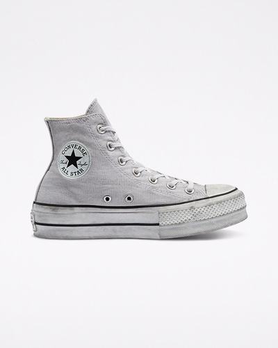 Converse Chuck Taylor All Star Lift Férfi Magasszárú Cipő Szürke | HU75248