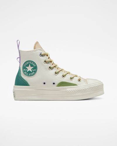 Converse Chuck Taylor All Star Lift Női Magasszárú Cipő Bézs | HU42638