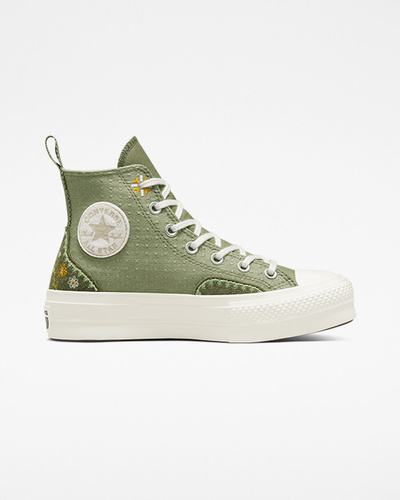 Converse Chuck Taylor All Star Lift Női Magasszárú Cipő Világos | HU51847