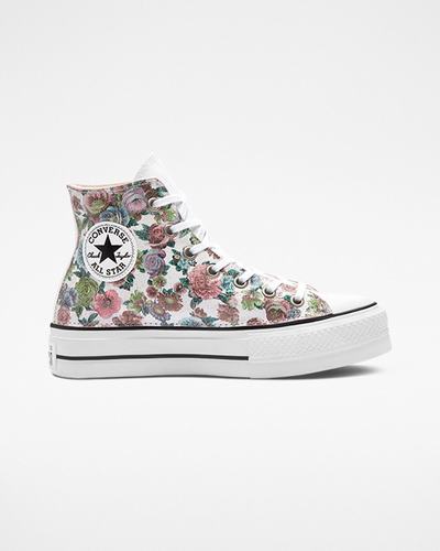 Converse Chuck Taylor All Star Lift Női Magasszárú Cipő Virágos | HU71293