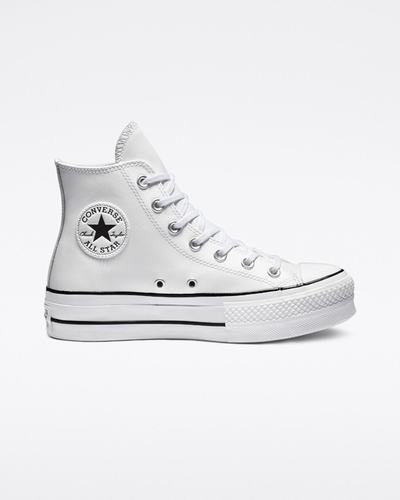 Converse Chuck Taylor All Star Lift Platform Női Magasszárú Cipő Fehér/Fekete/Fehér | HU89045