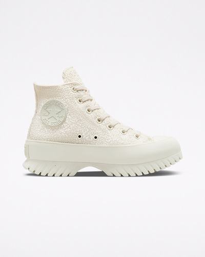 Converse Chuck Taylor All Star Lugged 2.0 Jacquard Női Magasszárú Cipő Bézs/Fekete | HU29308