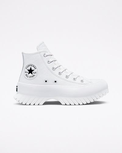 Converse Chuck Taylor All Star Lugged 2.0 Bőr Férfi Magasszárú Cipő Fehér/Fekete | HU72061