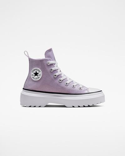 Converse Chuck Taylor All Star Lugged Lift Lány Magasszárú Cipő Lila/Fehér/Fekete | HU04379