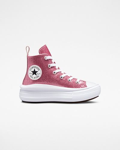 Converse Chuck Taylor All Star Move Lány Magasszárú Cipő Rózsaszín/Lila/Fehér | HU14673