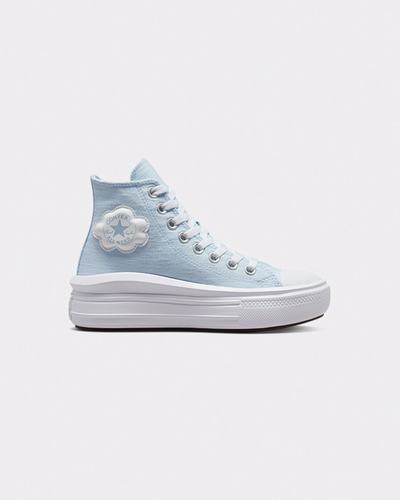 Converse Chuck Taylor All Star Move Lány Magasszárú Cipő Kék | HU54987