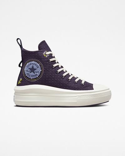 Converse Chuck Taylor All Star Move Női Magasszárú Cipő Lila | HU03149