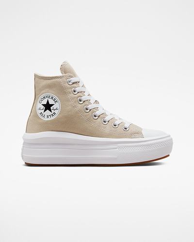 Converse Chuck Taylor All Star Move Női Magasszárú Cipő Szürke/Fehér/Szürke | HU76945