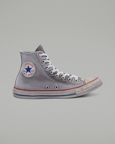 Converse Chuck Taylor All Star Vászon Smoke Férfi Magasszárú Cipő Szürke/Fehér | HU54206