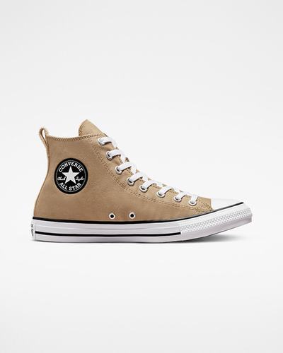 Converse Chuck Taylor All Star Woven Twill Férfi Magasszárú Cipő Khaki/Fekete | HU84930