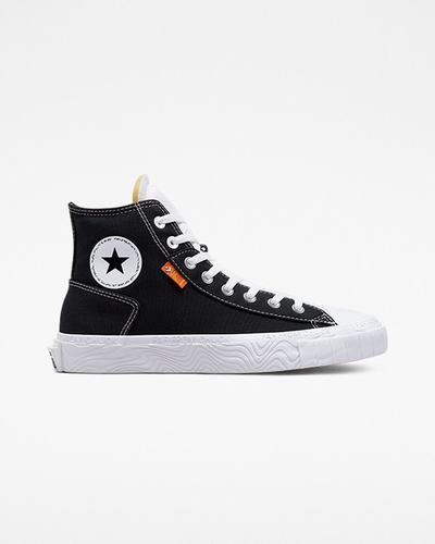 Converse Chuck Taylor Alt Star Vászon Női Magasszárú Cipő Fekete/Fehér | HU96480