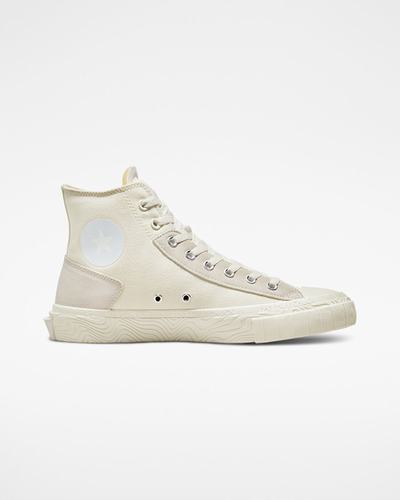 Converse Chuck Taylor Alt Star Wavy Férfi Magasszárú Cipő Bézs/Fehér | HU07352