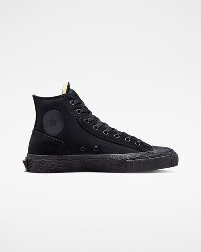 Converse Chuck Taylor Alt Star Wavy Férfi Magasszárú Cipő Fekete/MélySzürke/Fekete | HU16035