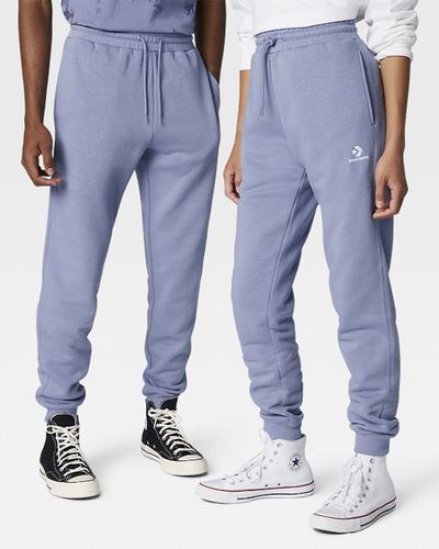 Converse Go-To Embroidered Star Chevron Standard Fit Fleece Férfi Jogger Nadrág Lila | HU08764