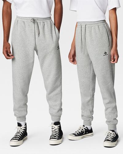 Converse Go-To Embroidered Star Chevron Standard Fit Fleece Női Jogger Nadrág Szürke | HU45126