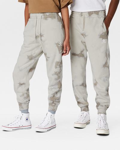 Converse Go-To Star Chevron Washed Standard Fit Férfi Jogger Nadrág Fehér | HU26703