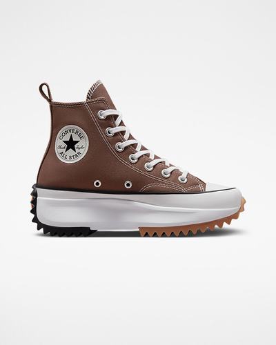 Converse Run Star Hike Férfi Magasszárú Cipő Barna/Fekete/Fehér | HU61930