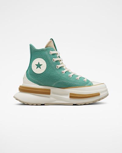 Converse Run Star Legacy CX Textured Férfi Magasszárú Cipő Zöld | HU85034