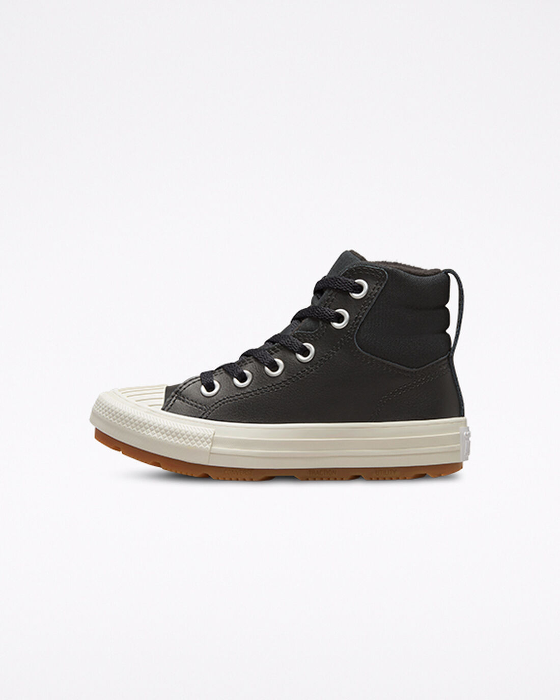 Converse Bőr Chuck Taylor All Star Berkshire Boot Color Lány Magasszárú Cipő Fekete | HU90742