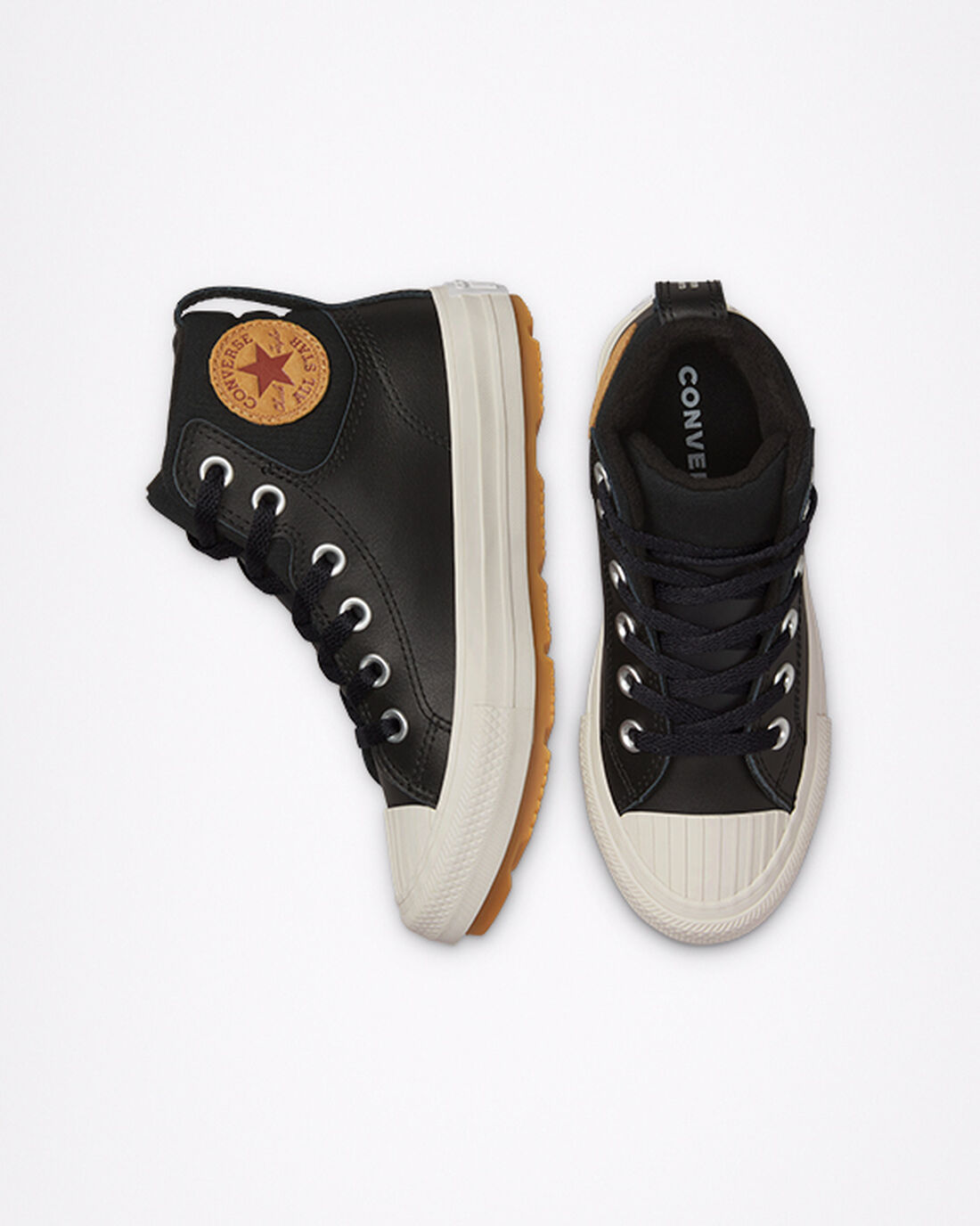 Converse Bőr Chuck Taylor All Star Berkshire Boot Color Lány Magasszárú Cipő Fekete | HU90742