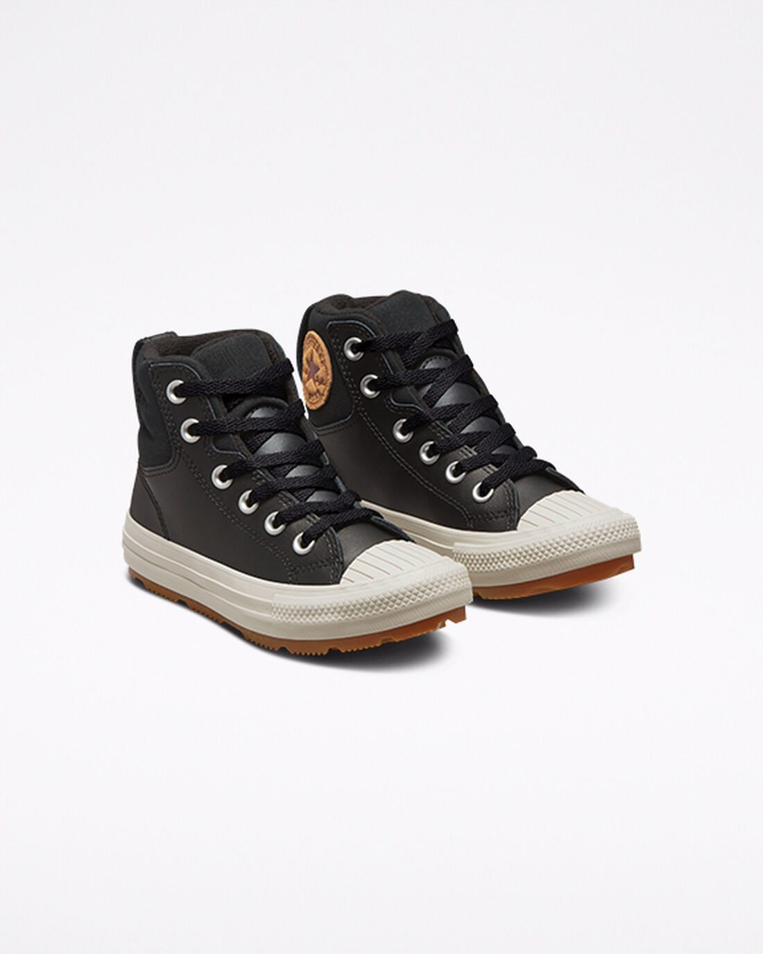 Converse Bőr Chuck Taylor All Star Berkshire Boot Color Lány Magasszárú Cipő Fekete | HU90742