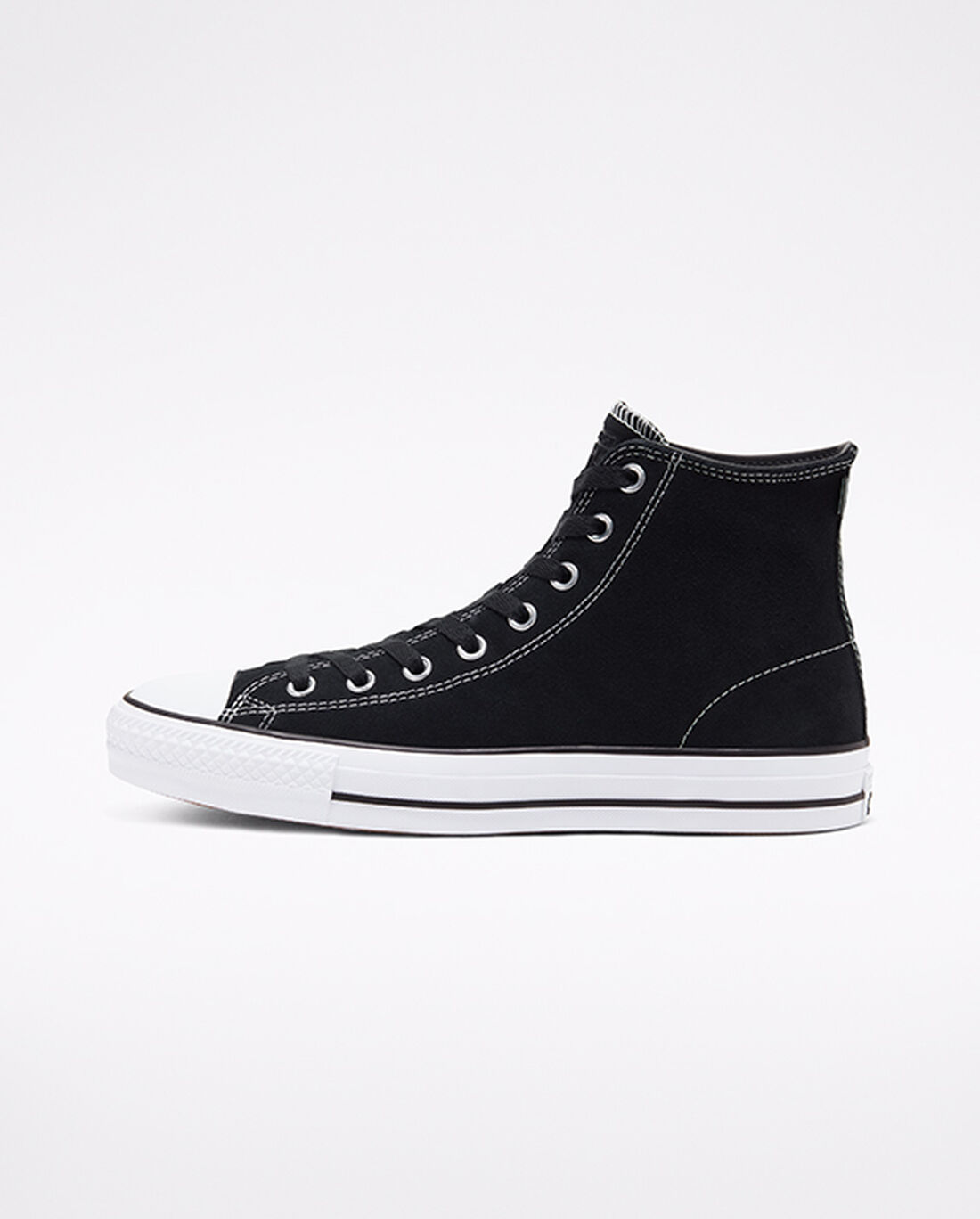 Converse CONS Chuck Taylor All Star Pro Velúr Férfi Deszkás Cipő Fekete/Fehér | HU16284