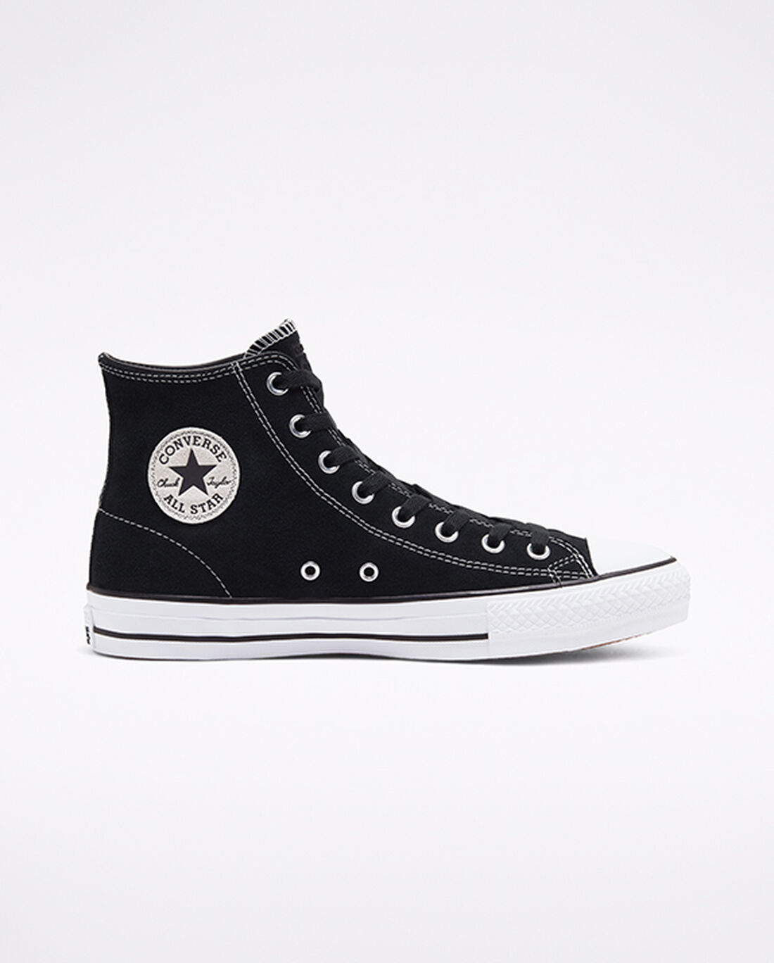 Converse CONS Chuck Taylor All Star Pro Velúr Férfi Deszkás Cipő Fekete/Fehér | HU16284