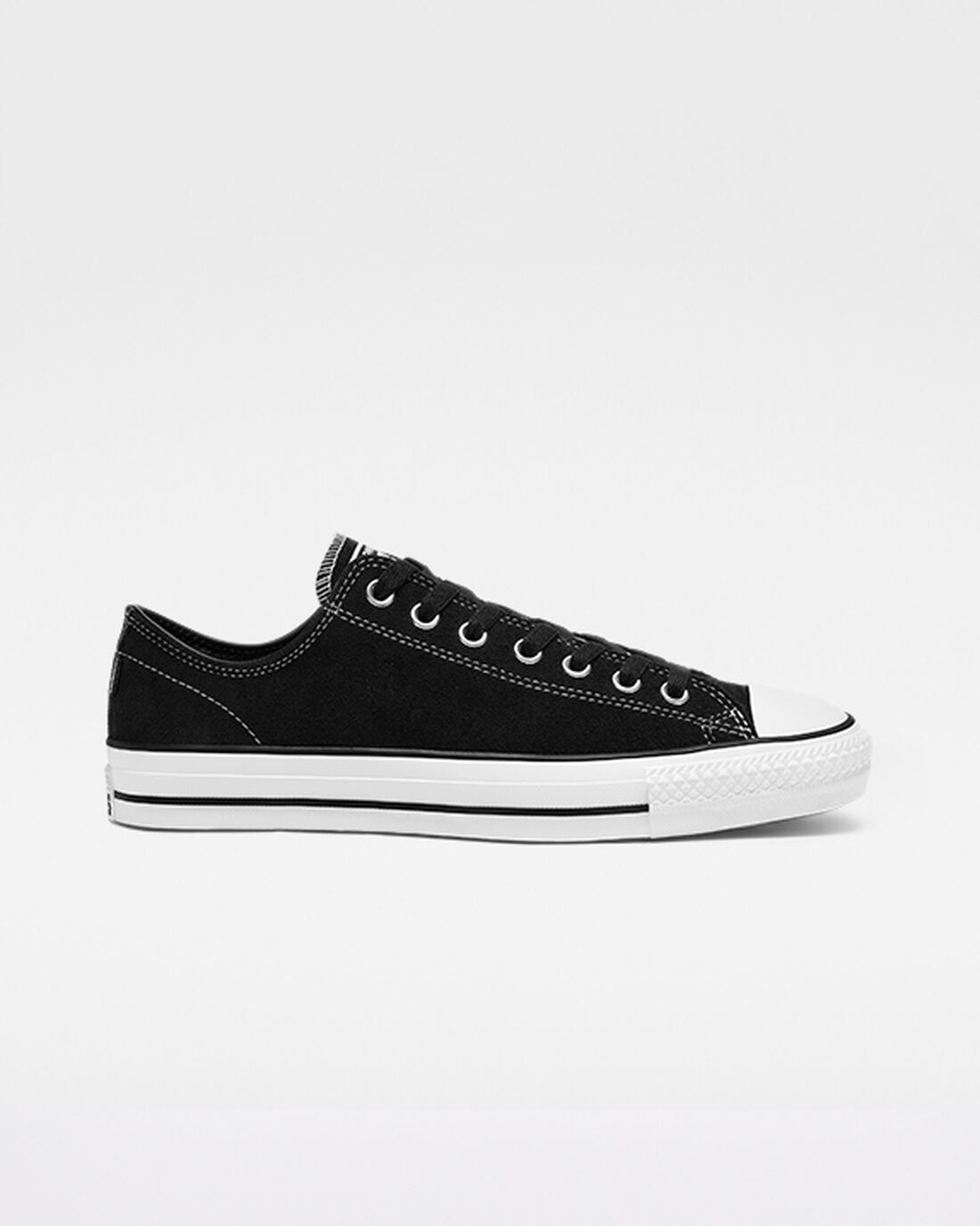 Converse CONS Chuck Taylor All Star Pro Velúr Férfi Deszkás Cipő Fekete/Fehér | HU29360