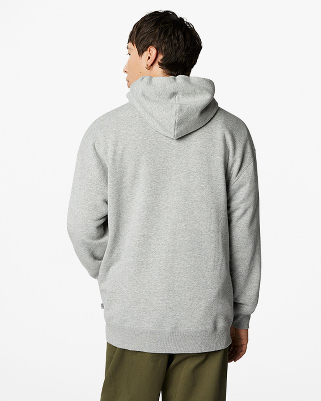 Converse CONS Fleece Pullover Férfi Kapucnis Pulóver Szürke | HU60918